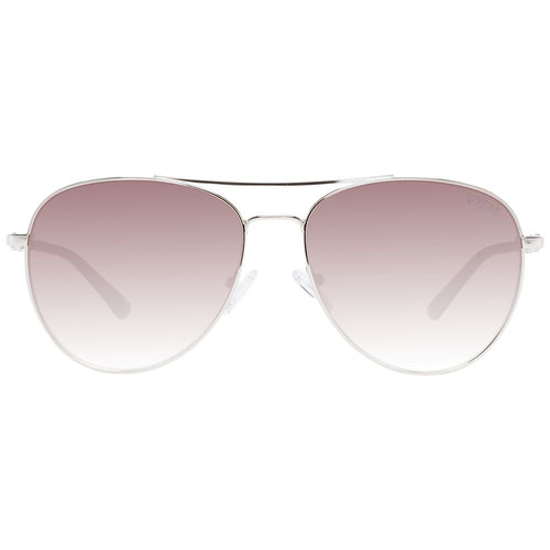 Guess GF6143 32F Women's Sunglasses Silver Metal BNWT