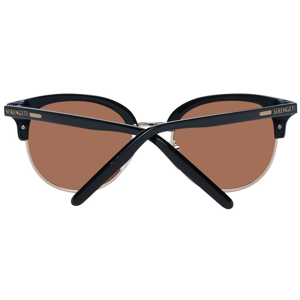 Serengeti Lela 8939 Black Acetate & Metal Sunglasses