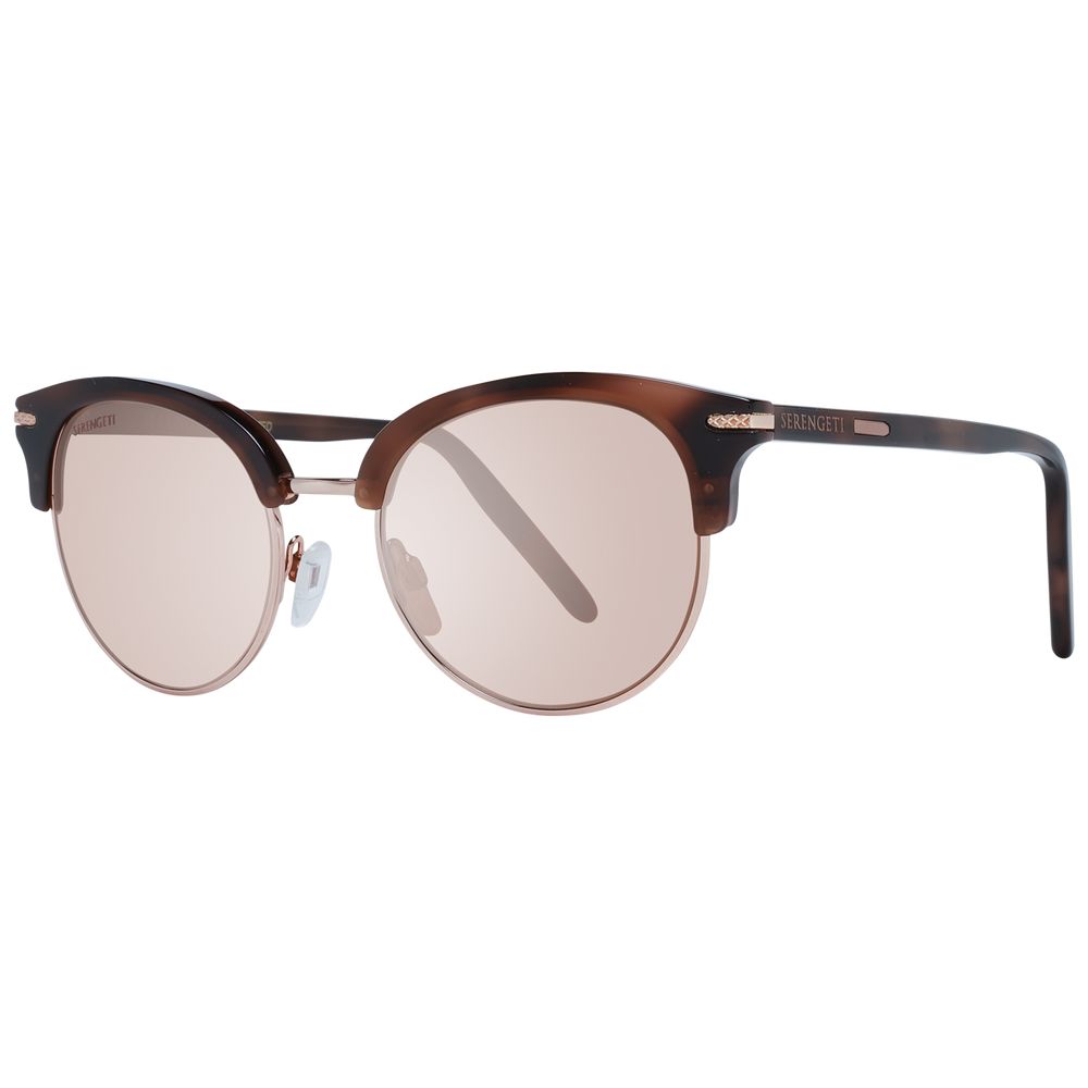 Serengeti Lela 8941 Brown Acetate & Metal Sunglasses