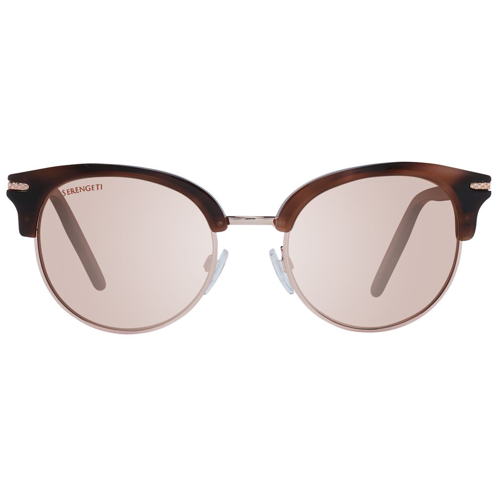 Serengeti Lela 8941 Brown Acetate & Metal Sunglasses