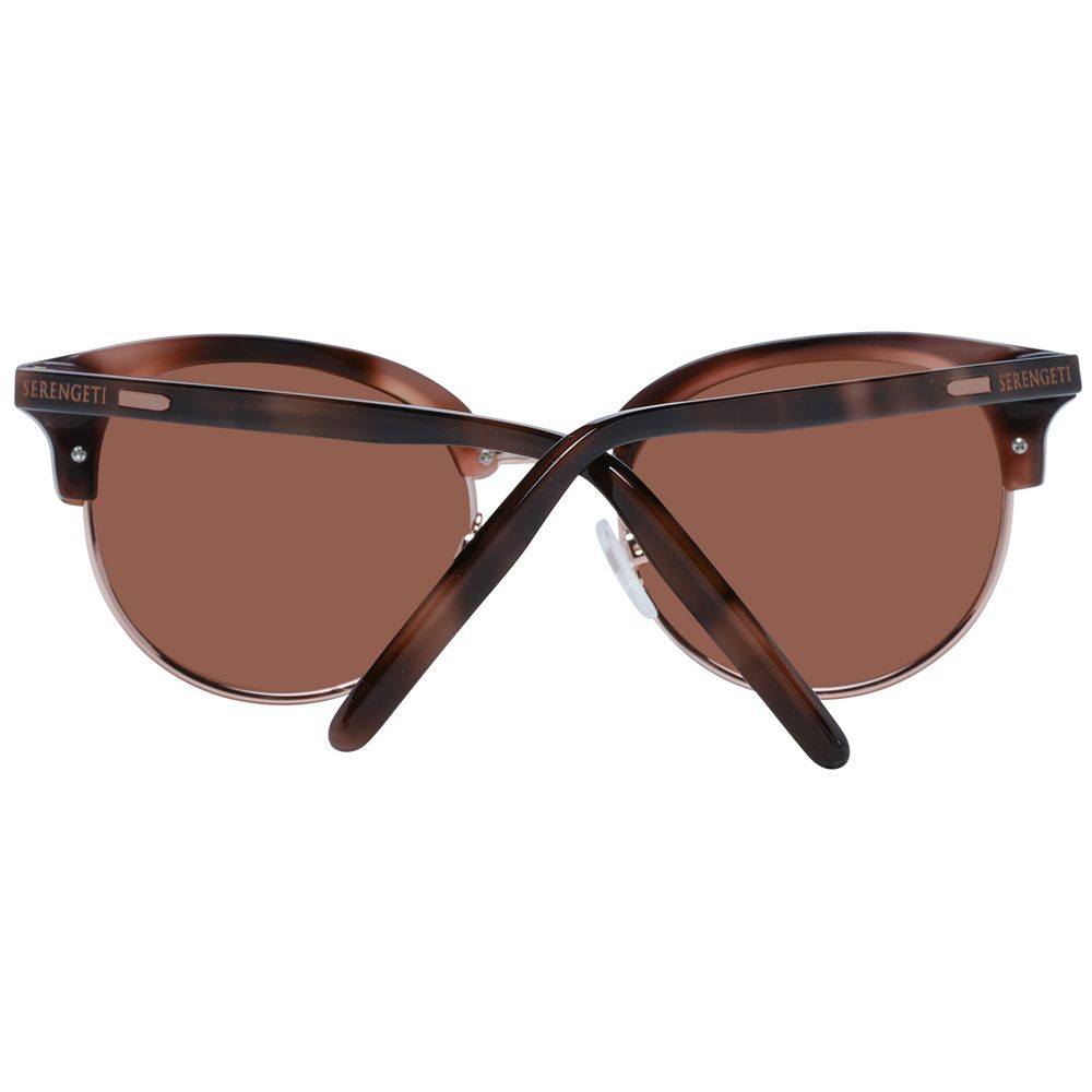 Serengeti Lela 8941 Brown Acetate & Metal Sunglasses