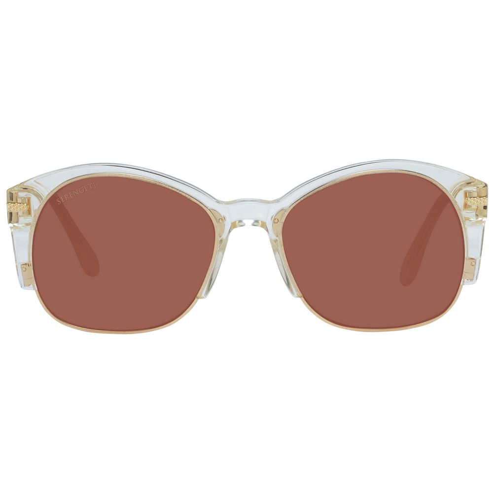 Serengeti Vinita Unisex Polarised Sunglasses Gold Acetate Metal BNWT