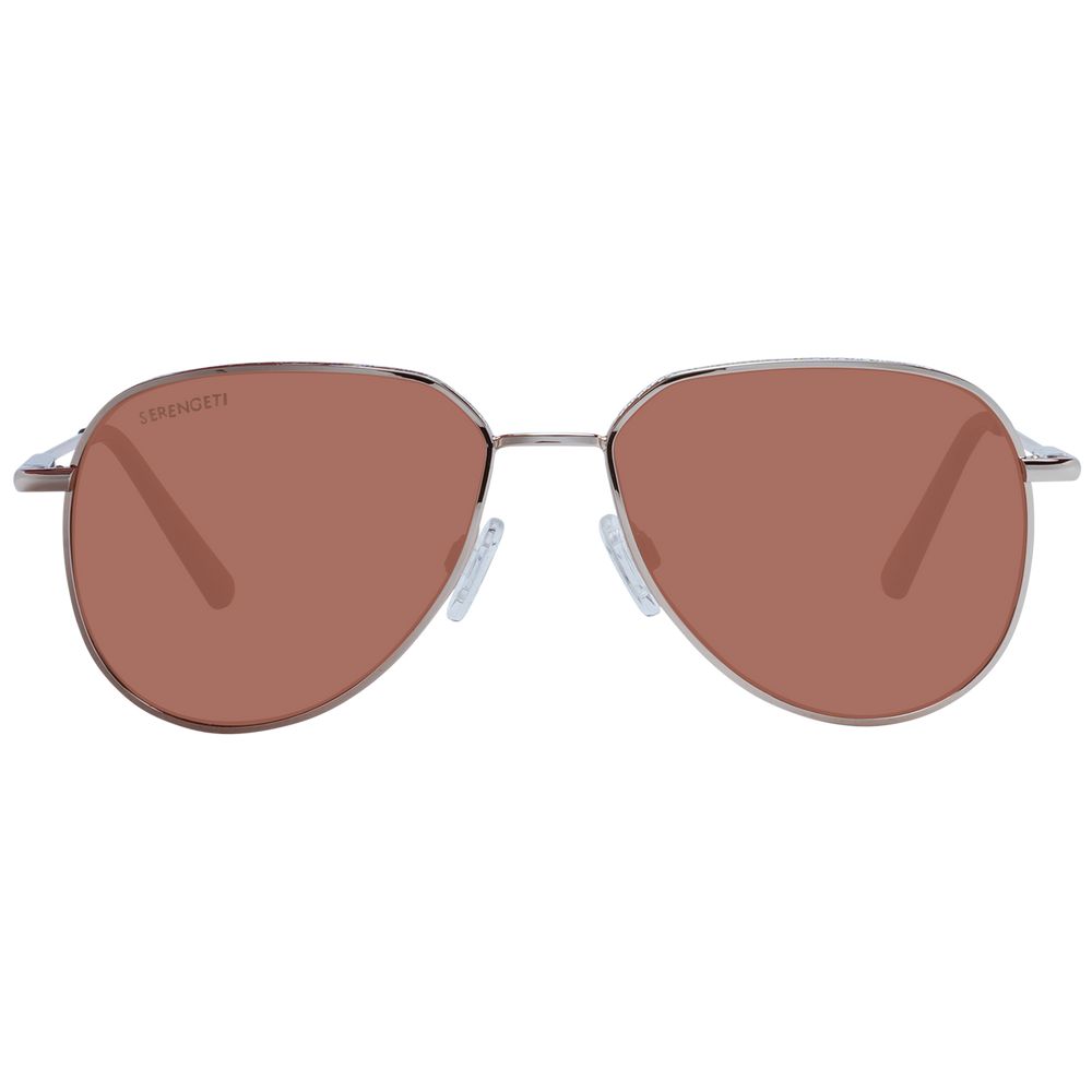 Serengeti Kilimanjaro Aviator Rose Gold Metal Sunglasses