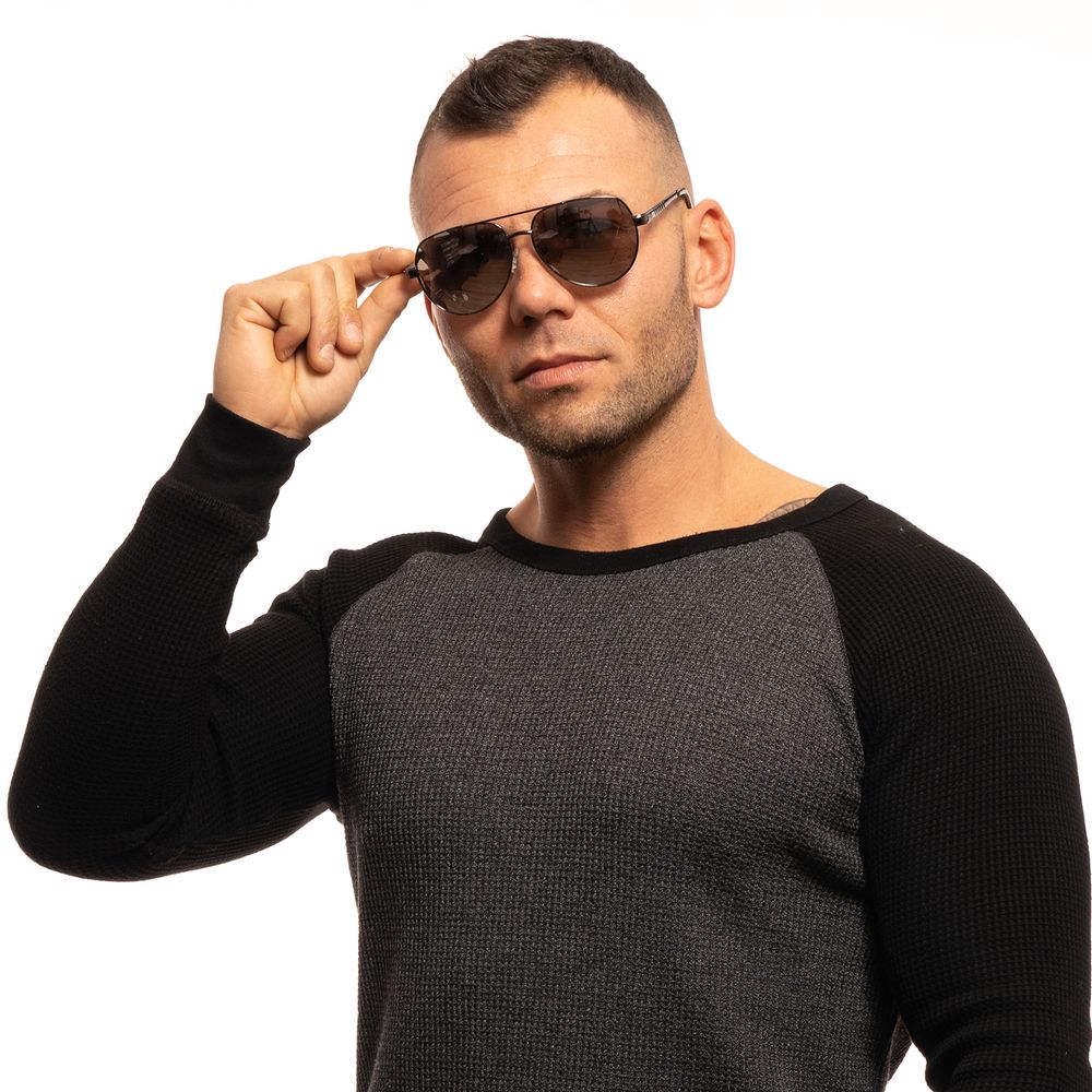 Guess GF0215 08C Gray Metal Sunglasses