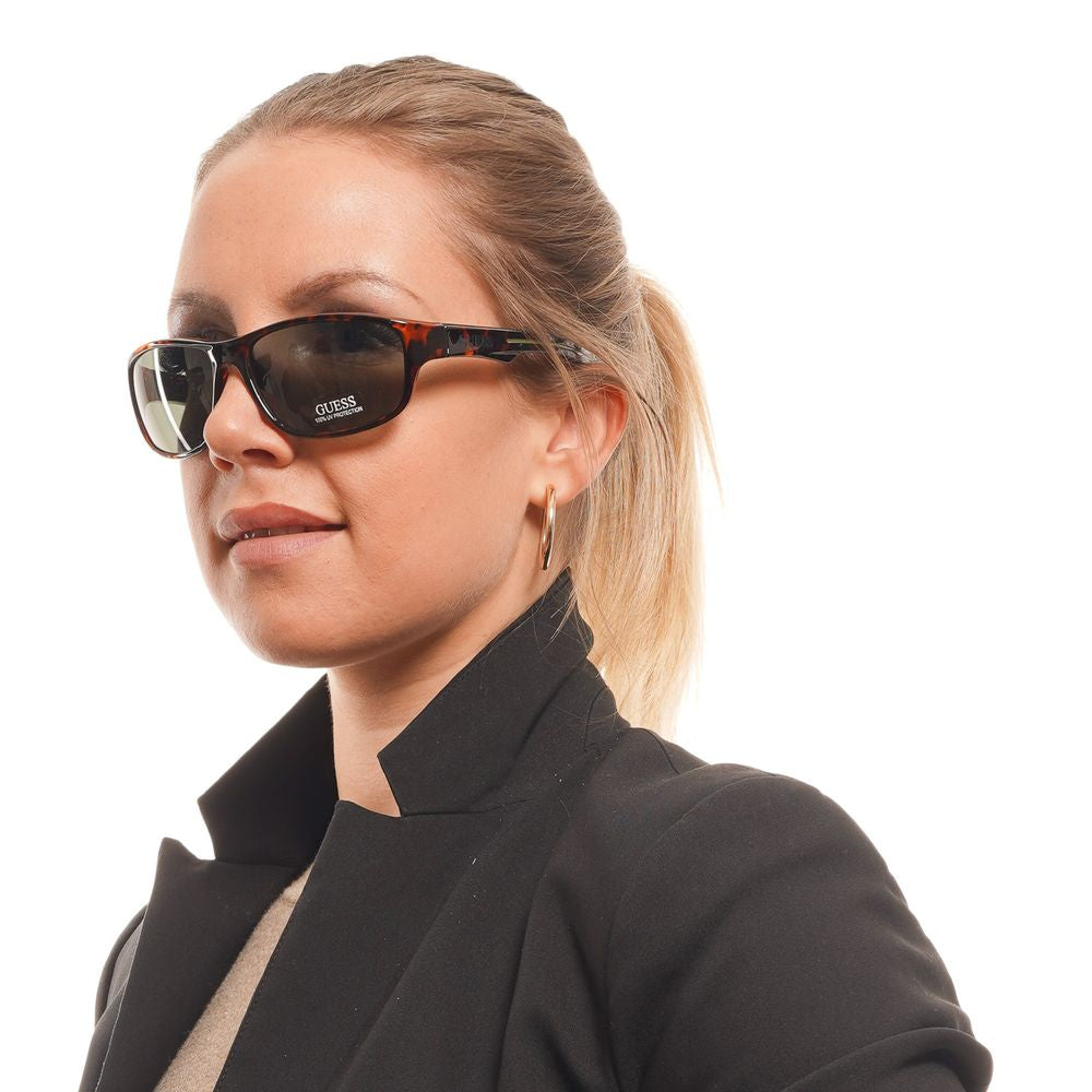 Guess GF0210 52N Brown Plastic Sunglasses