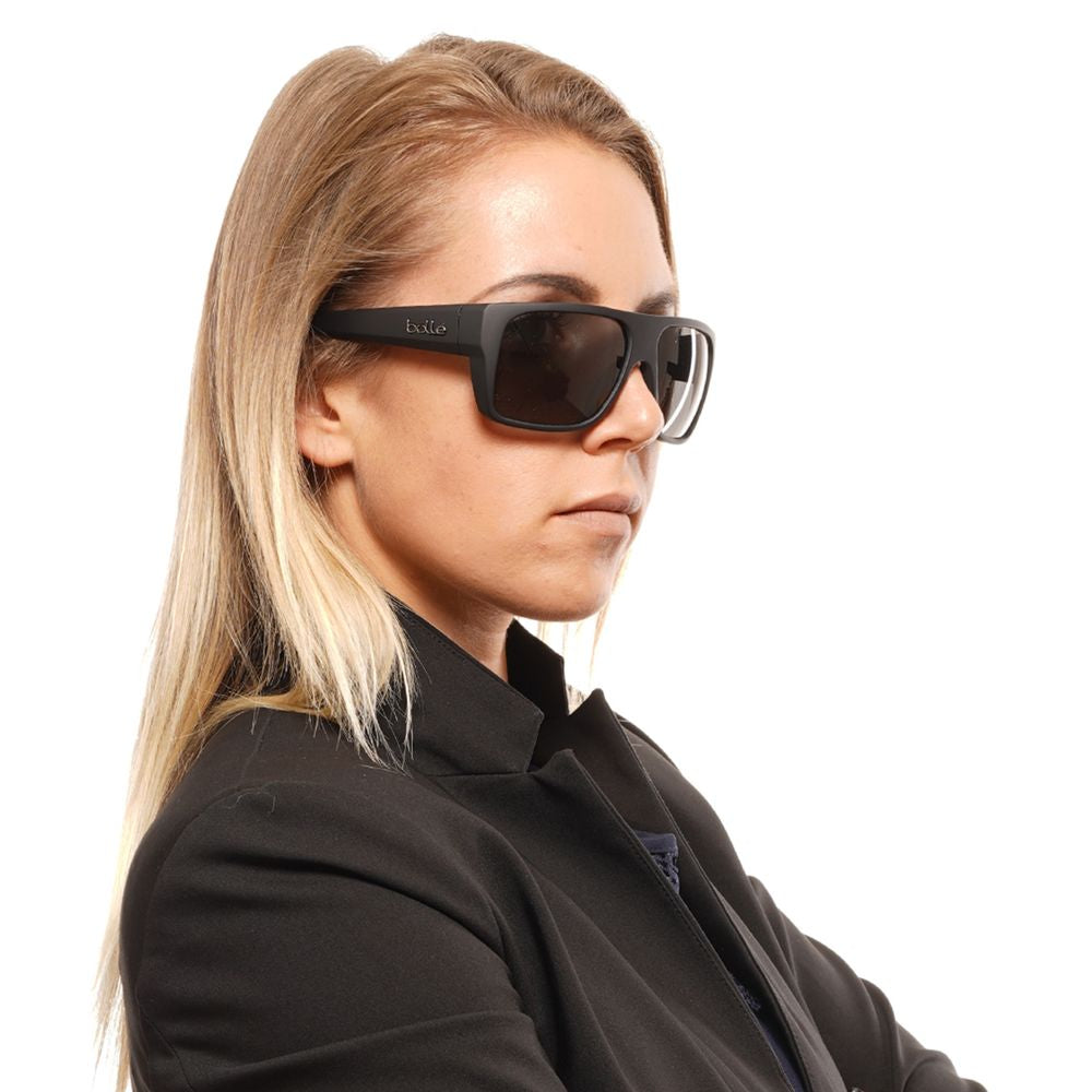 Bollé Falco Polarised Sunglasses Black Grey Cat 3 HD Lens Unisex