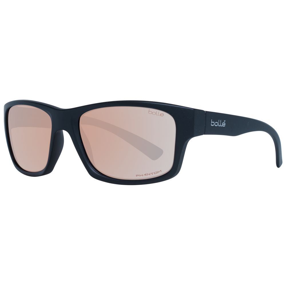 Bollé Holman 12569 Matte Black Phantom Brown Sunglasses 56-20-130