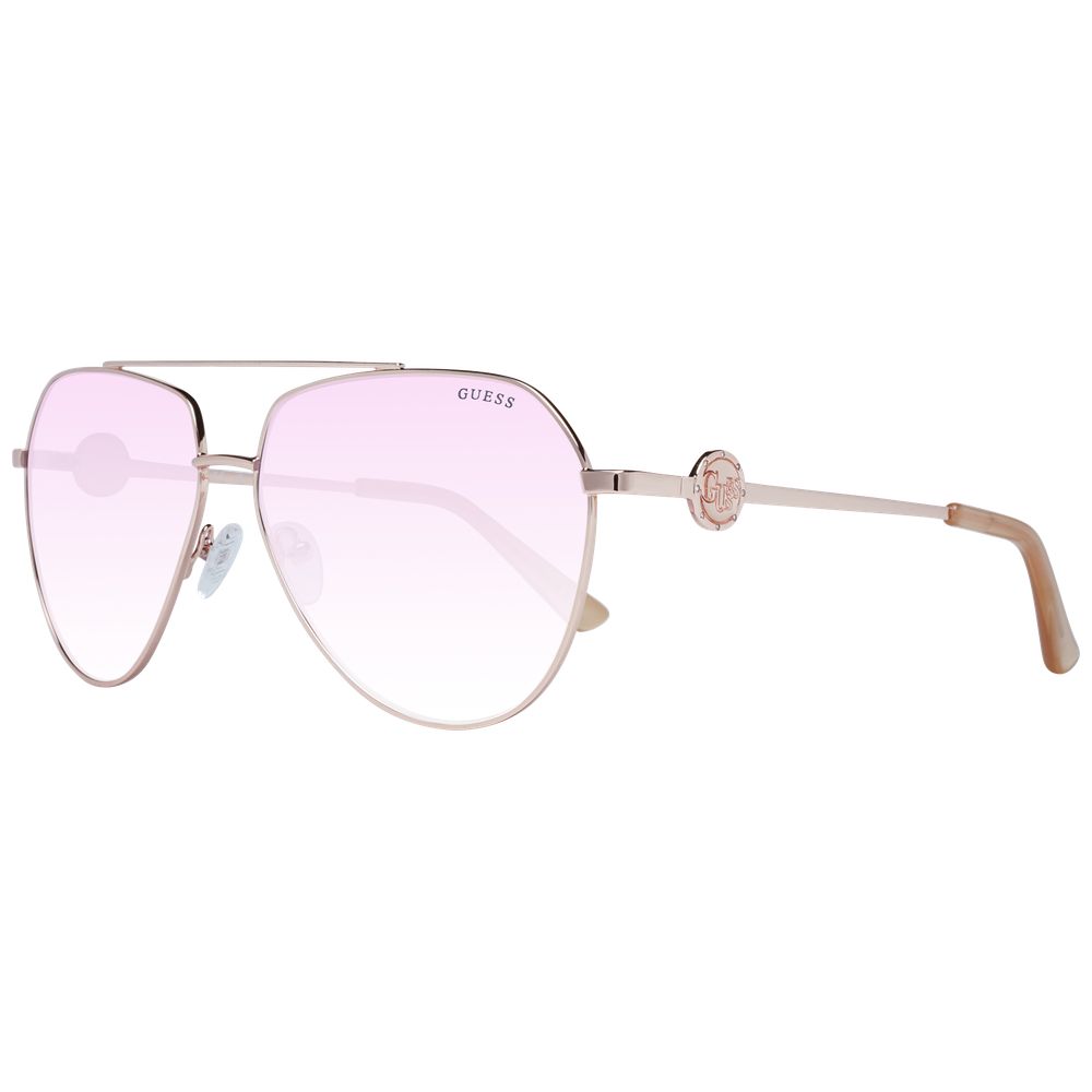 Guess GF6140 28T Rose Gold Metal Sunglasses
