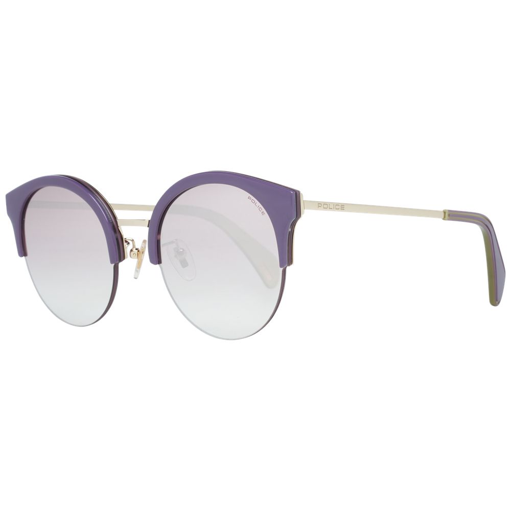 Police SPL615 Siren 1 Women's Sunglasses Purple Metal BNWT