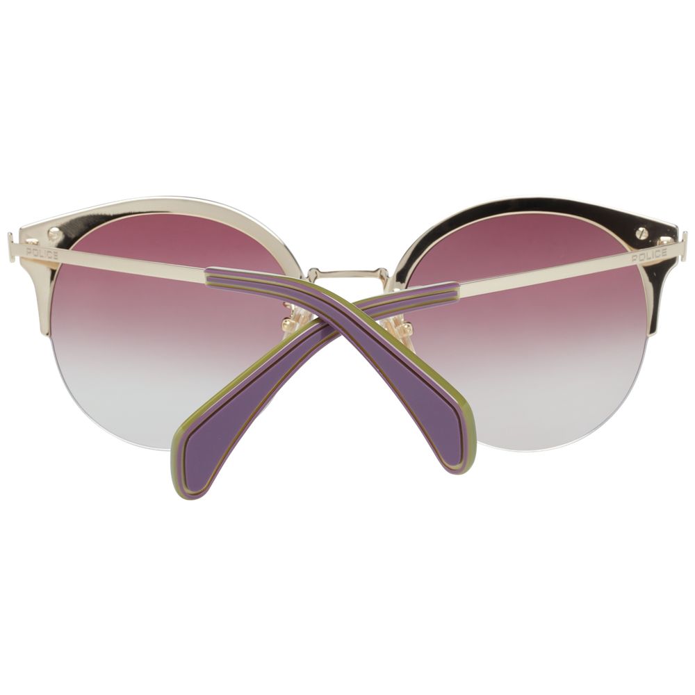 Police SPL615 Siren 1 Women's Sunglasses Purple Metal BNWT