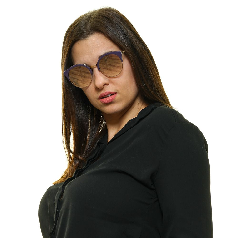 Police SPL615 Siren 1 Women's Sunglasses Purple Metal BNWT