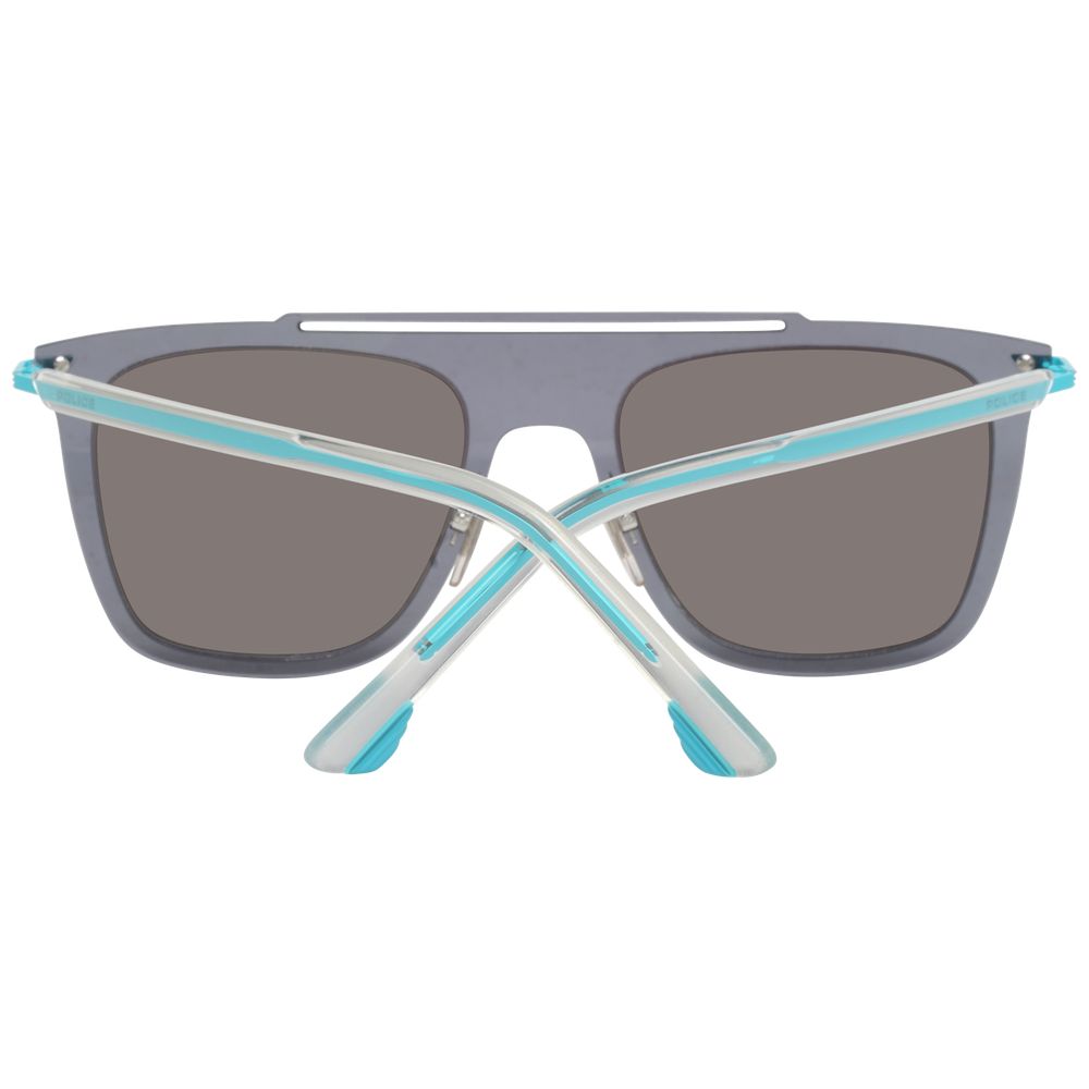 Police SPL581 Drop 1 Men's Sunglasses Grey Metal Plastic BNWT