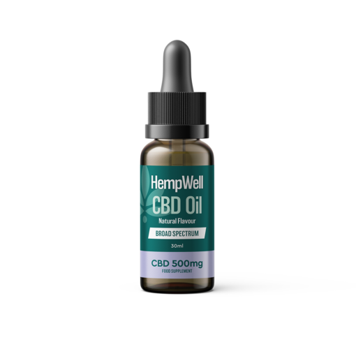 Hempwell Broad Spectrum CBD Oil 500mg to 3000mg 3 Flavours 30ml