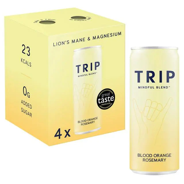 TRIP Sparkling Functional Drink CBD & Magnesium 7 Flavours 4x 250ml