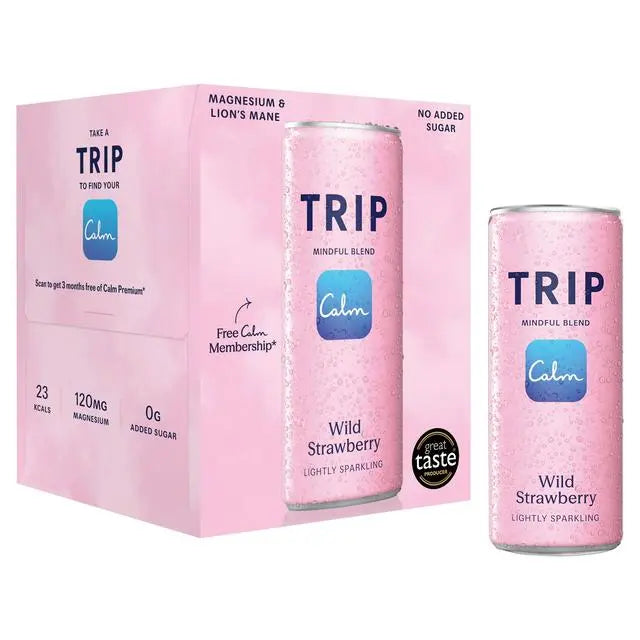TRIP Sparkling Functional Drink CBD & Magnesium 7 Flavours 4x 250ml