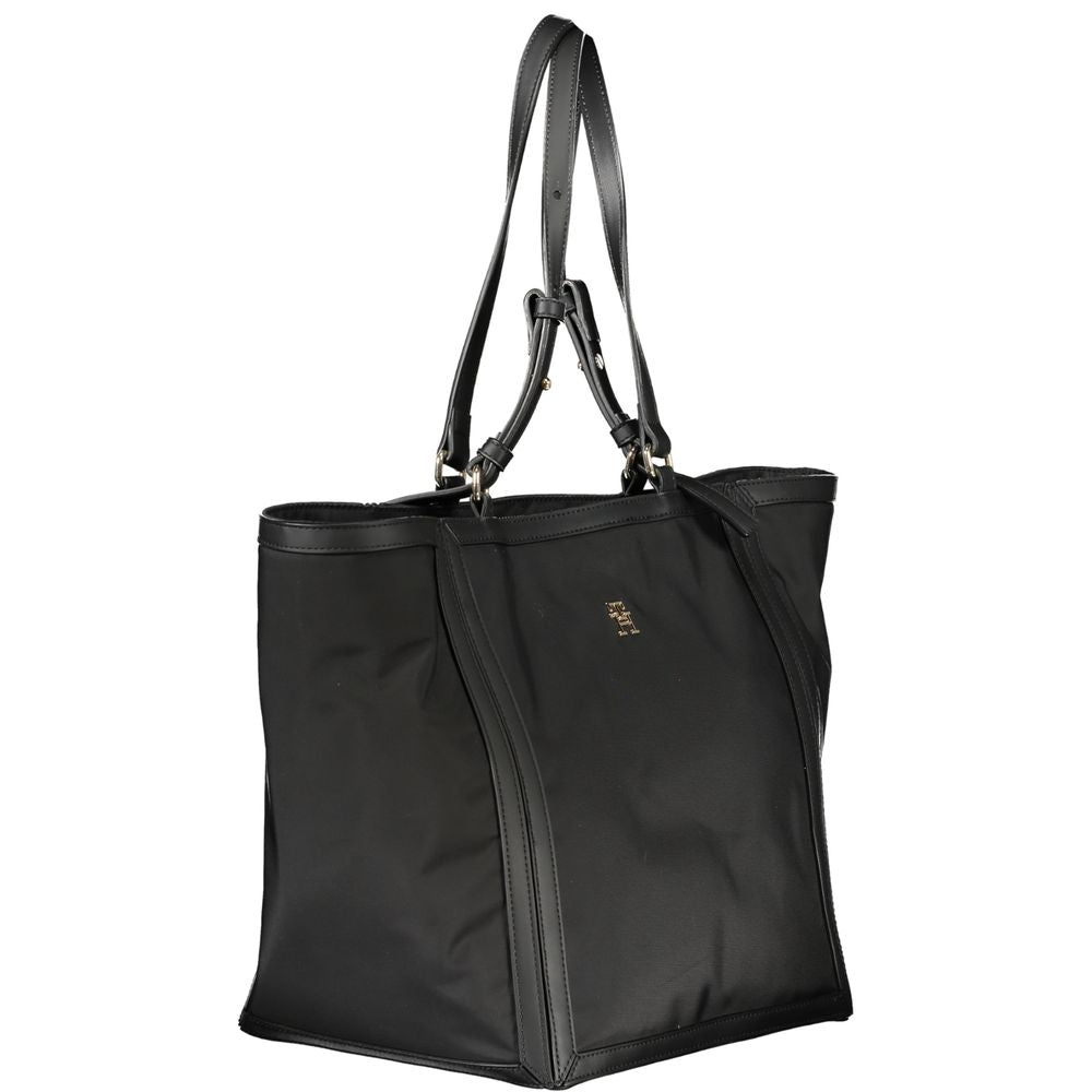Tommy Hilfiger Women's Black Shoulder Bag Polyester PU