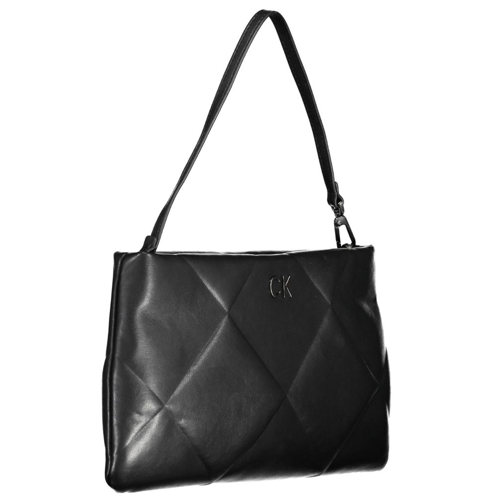 Calvin Klein Women's Black Polyester Bag - Single Handle, Eco Blend