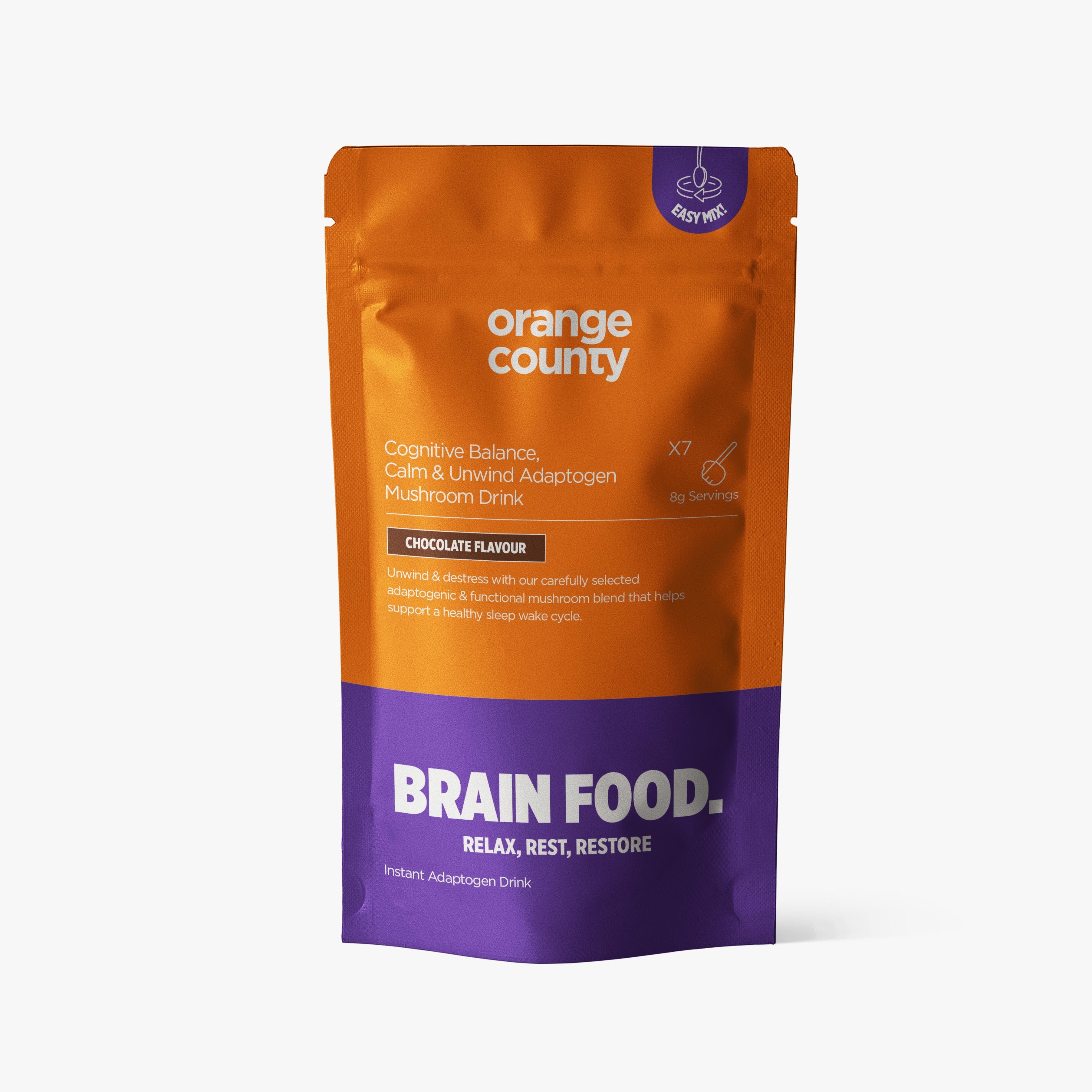Orange County BRAIN FOOD. Calm & Unwind Adaptogen Mushroom Drink
