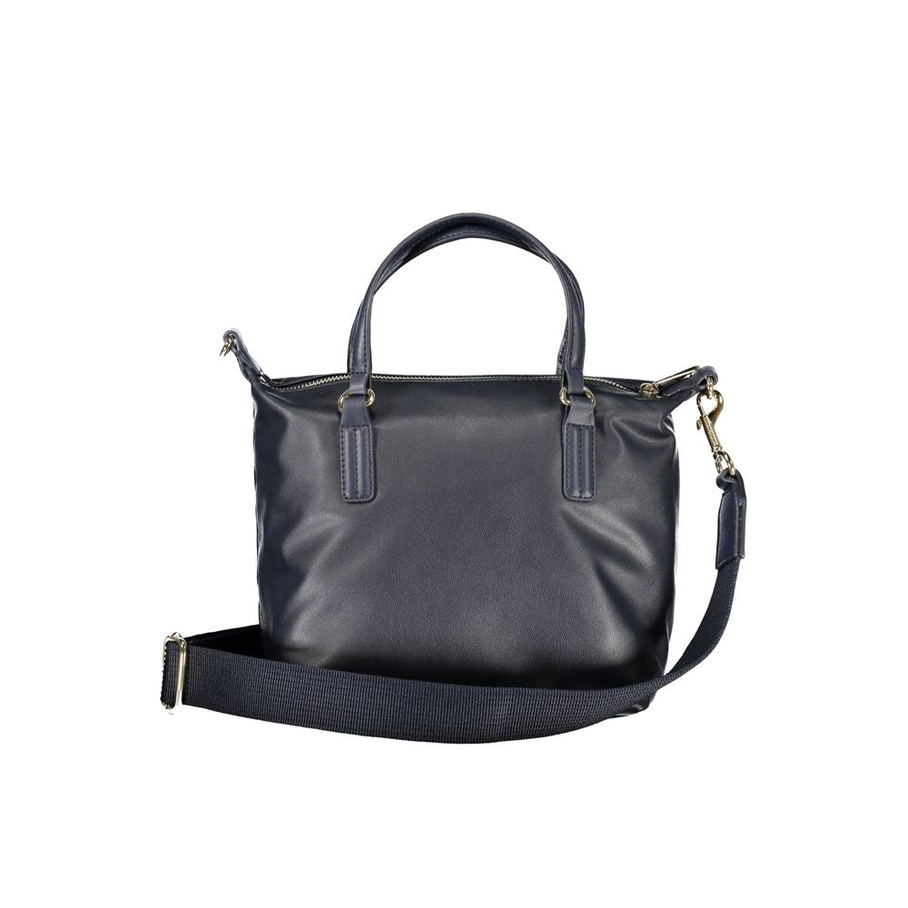 Tommy Hilfiger Women Handbag Blu 51% Polyester 49% PU Zip Closure