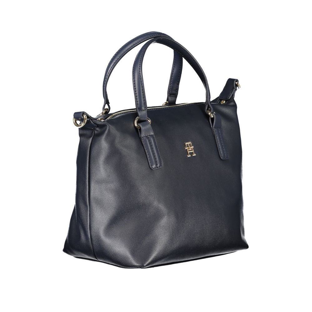 Tommy Hilfiger Women Handbag Blu 51% Polyester 49% PU Zip Closure