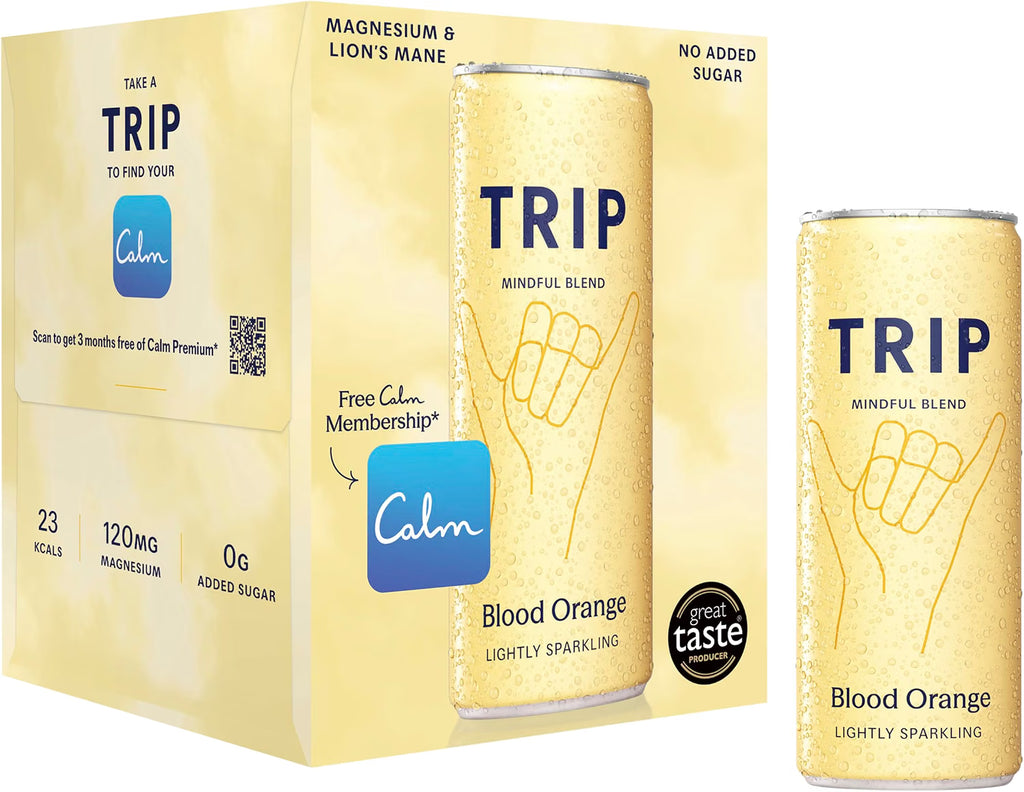 TRIP Sparkling Functional Drink CBD & Magnesium 7 Flavours 4x 250ml
