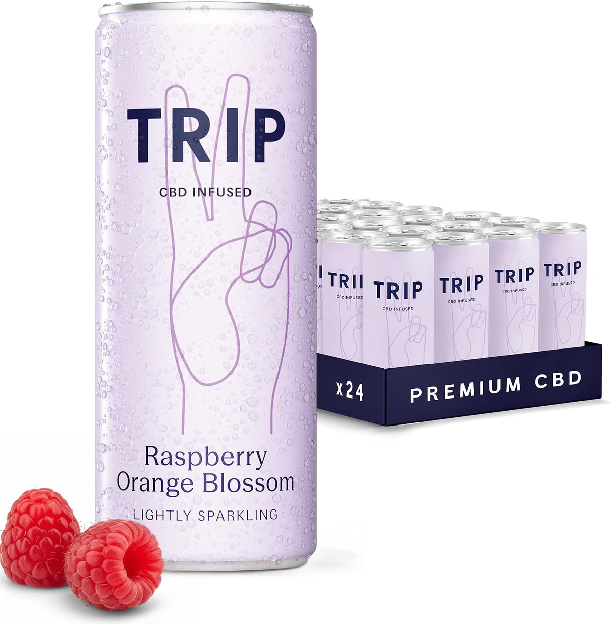 TRIP Sparkling Functional Drink 12 x 250ml CBD or Magnesium Flavour Choice