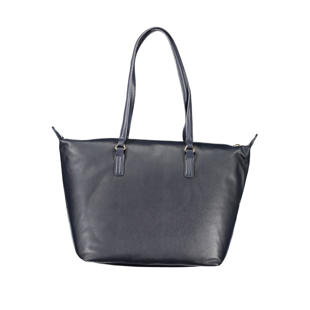 Tommy Hilfiger Women's Blue Handbag - Polyester, Adjustable Strap