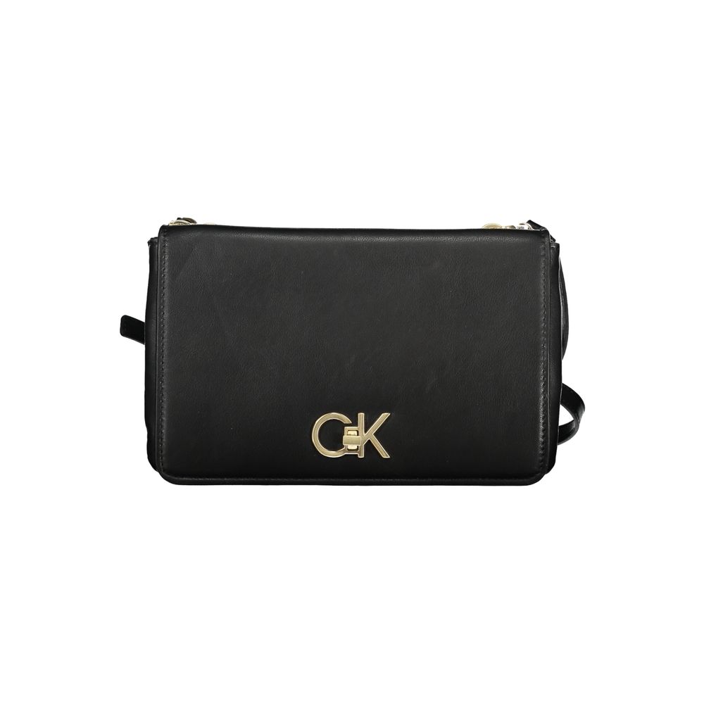 Calvin Klein Shoulder Bag Nero 50% Recycled Polyester Adjustable Strap