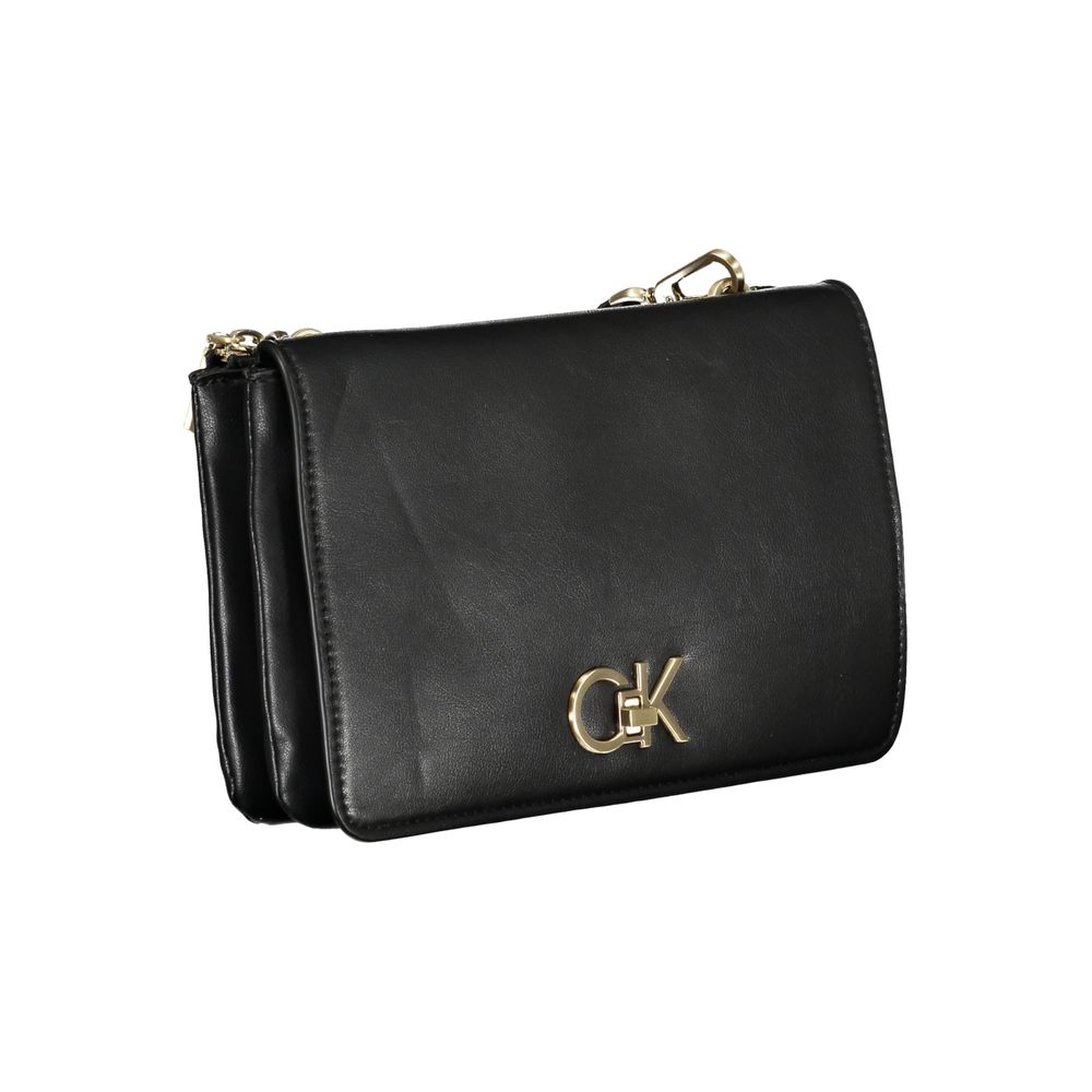 Calvin Klein Shoulder Bag Nero 50% Recycled Polyester Adjustable Strap