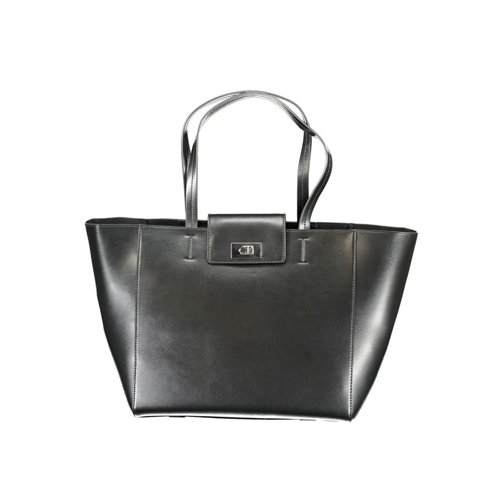 Calvin Klein Women's Black Recycled Polyester Handbag RFID