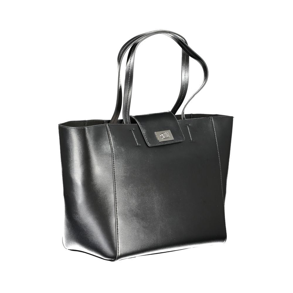 Calvin Klein Women's Black Recycled Polyester Handbag RFID