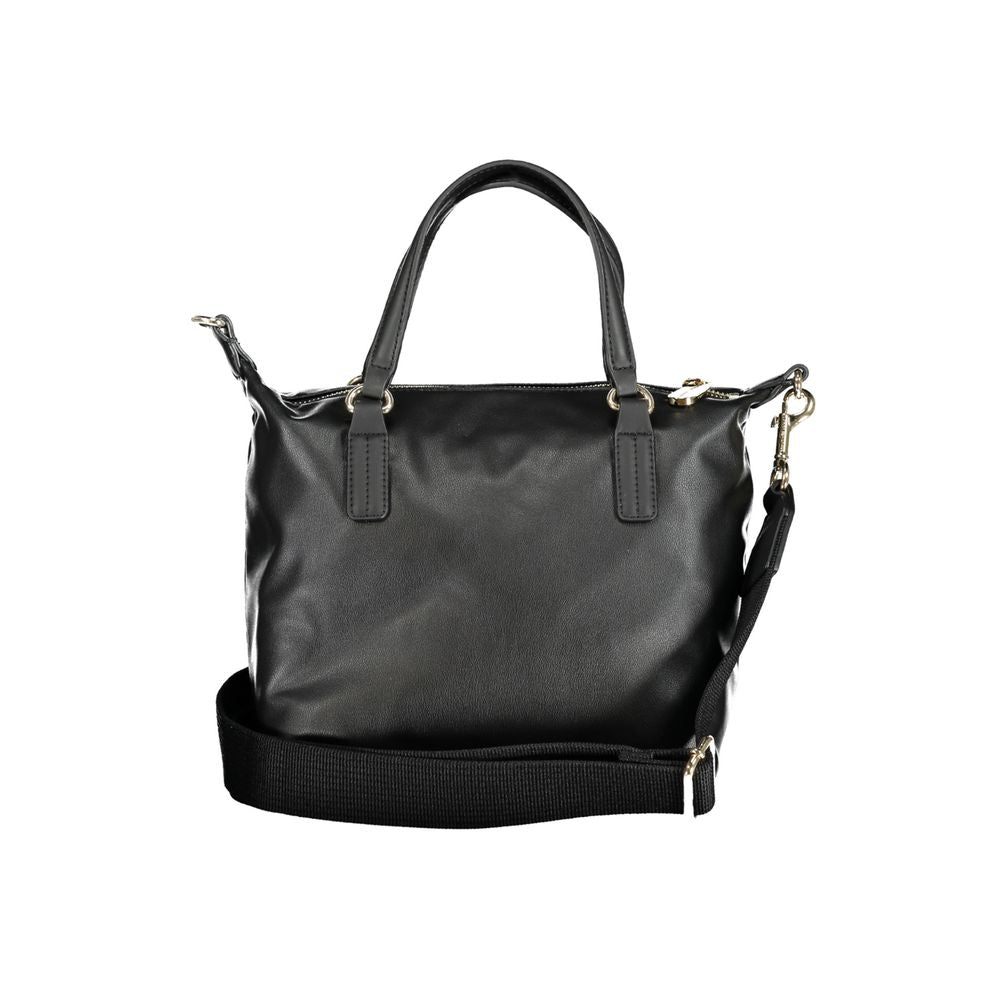 Tommy Hilfiger Woman Handbag Black Polyester PU Removable Strap