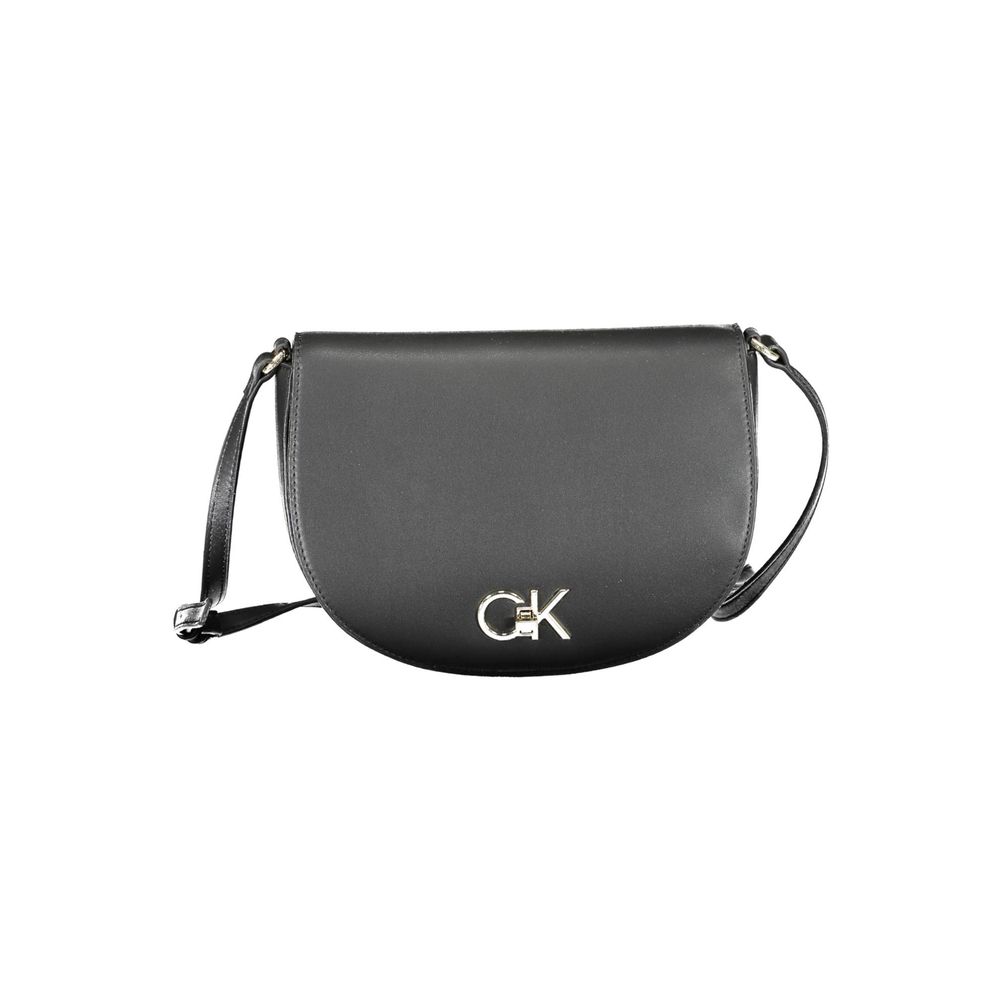 Calvin Klein Women's Shoulder Bag Nero PU-Blend Adjustable Strap