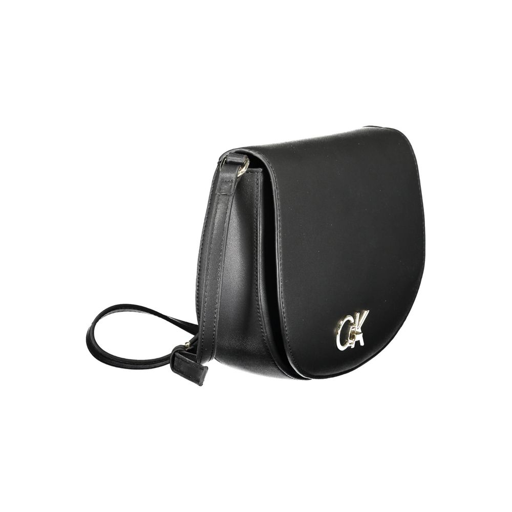 Calvin Klein Women's Shoulder Bag Nero PU-Blend Adjustable Strap