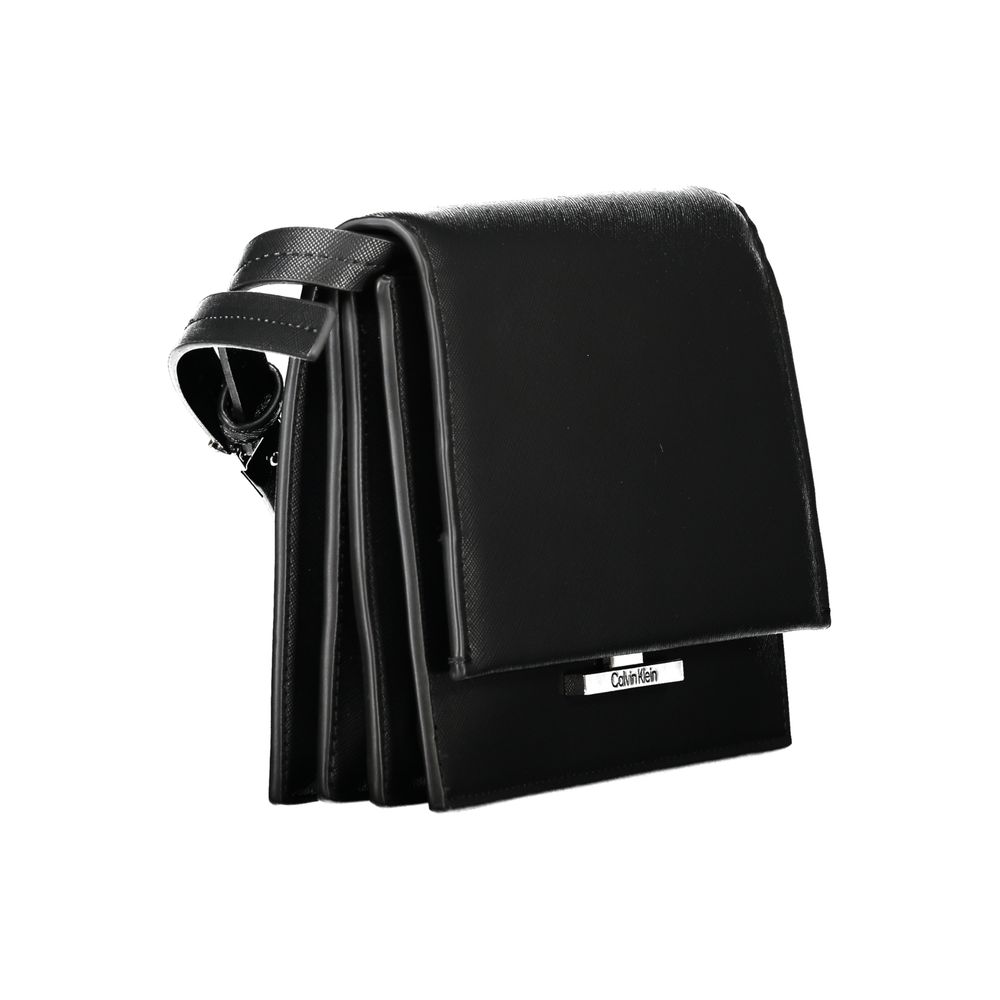 Calvin Klein Shoulder Bag Nero Polyurethane Removable Strap