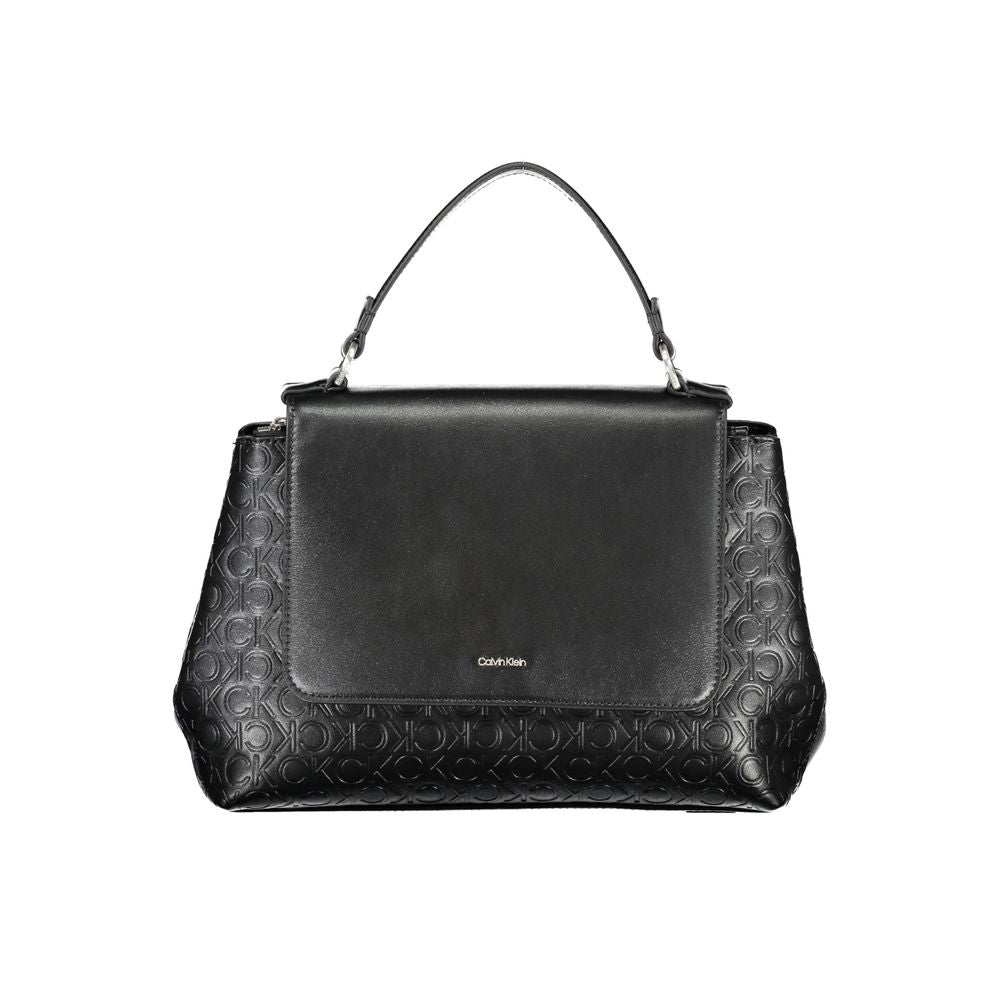 Calvin Klein Women's Black Polyester Handbag Adjustable Strap 50% Recycled