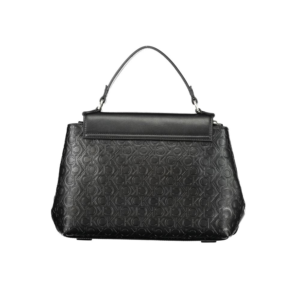 Calvin Klein Women's Black Polyester Handbag Adjustable Strap 50% Recycled