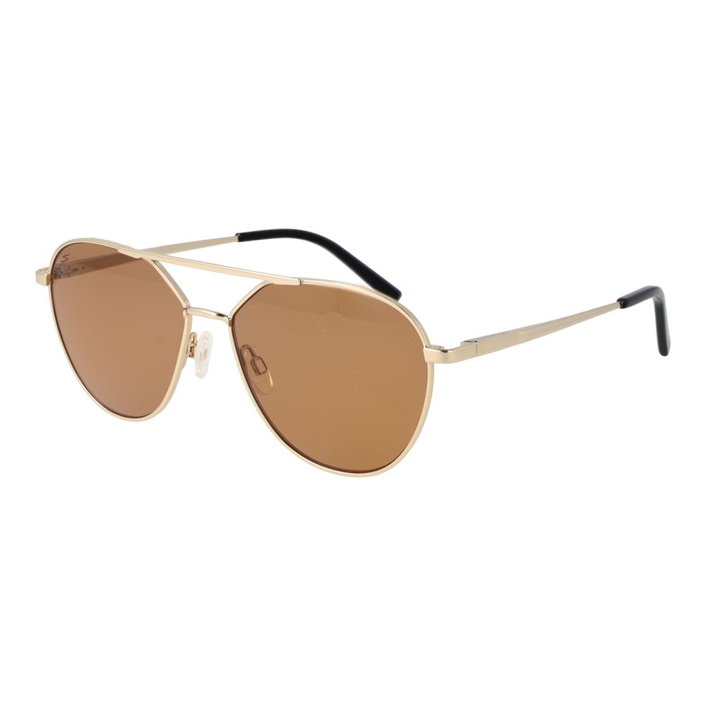 Serengeti Odell Unisex Polarised Sunglasses Gold Plastic BNWT