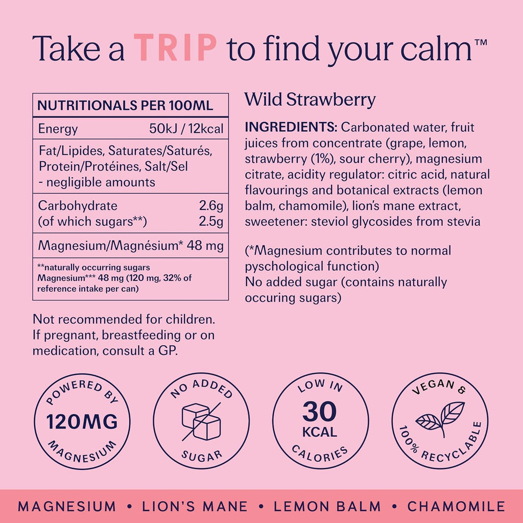 Trip Calm Magnesium Sparkling Drink