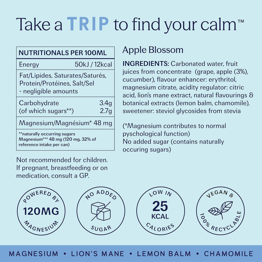 Trip Mindful Blends Magnesium Sparkling Drink