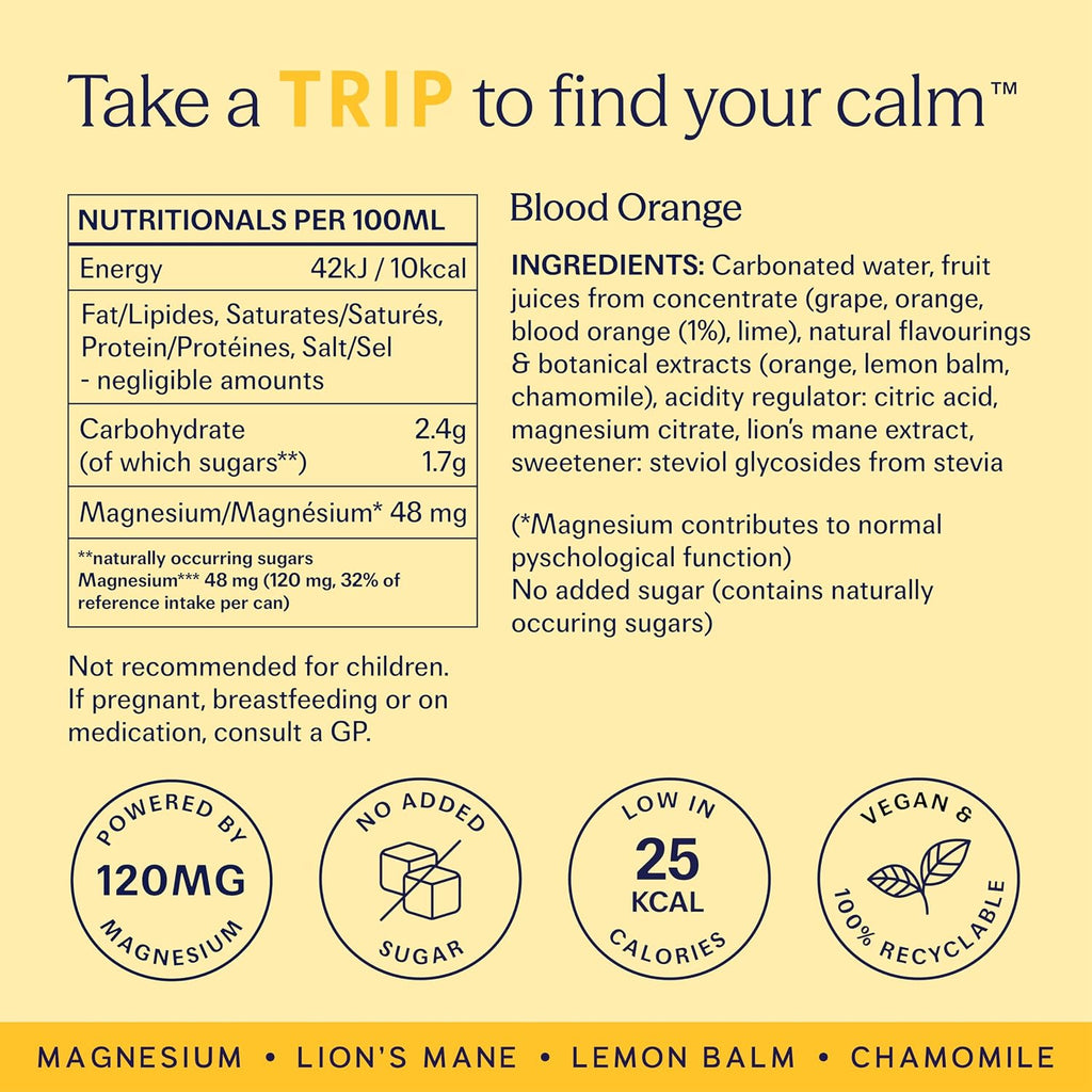 Trip Mindful Blends Magnesium Sparkling Drink