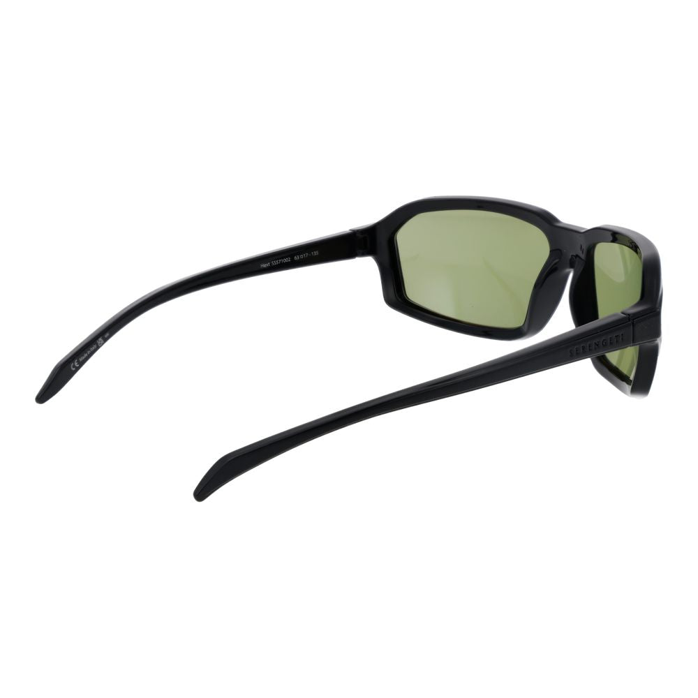 Serengeti Hext SS571002 Black Plastic Sunglasses