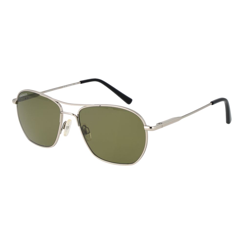 Serengeti Lunger Unisex Polarised Sunglasses Silver Metal BNWT