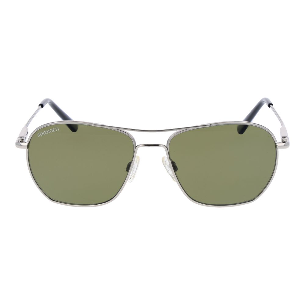 Serengeti Lunger Unisex Polarised Sunglasses Silver Metal BNWT