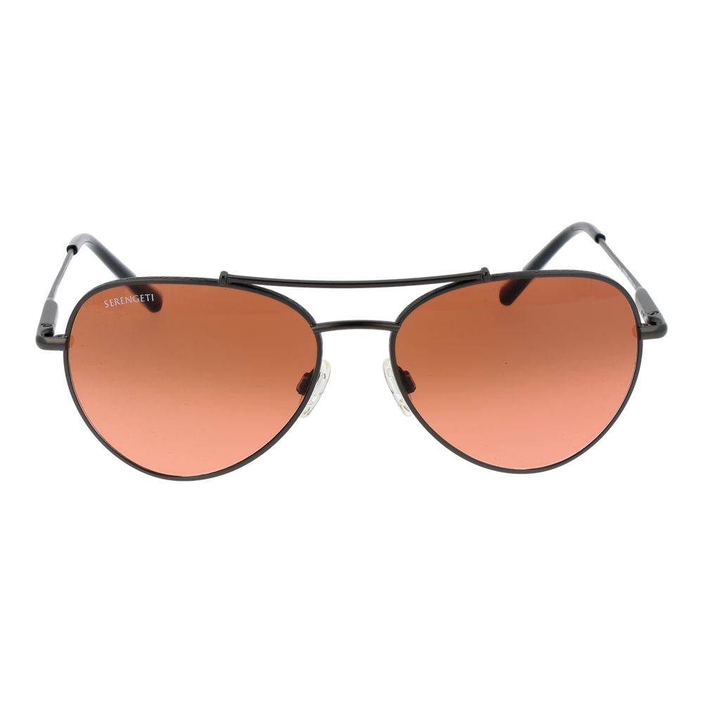Serengeti Pete Unisex Polarised Sunglasses Black Metal BNWT