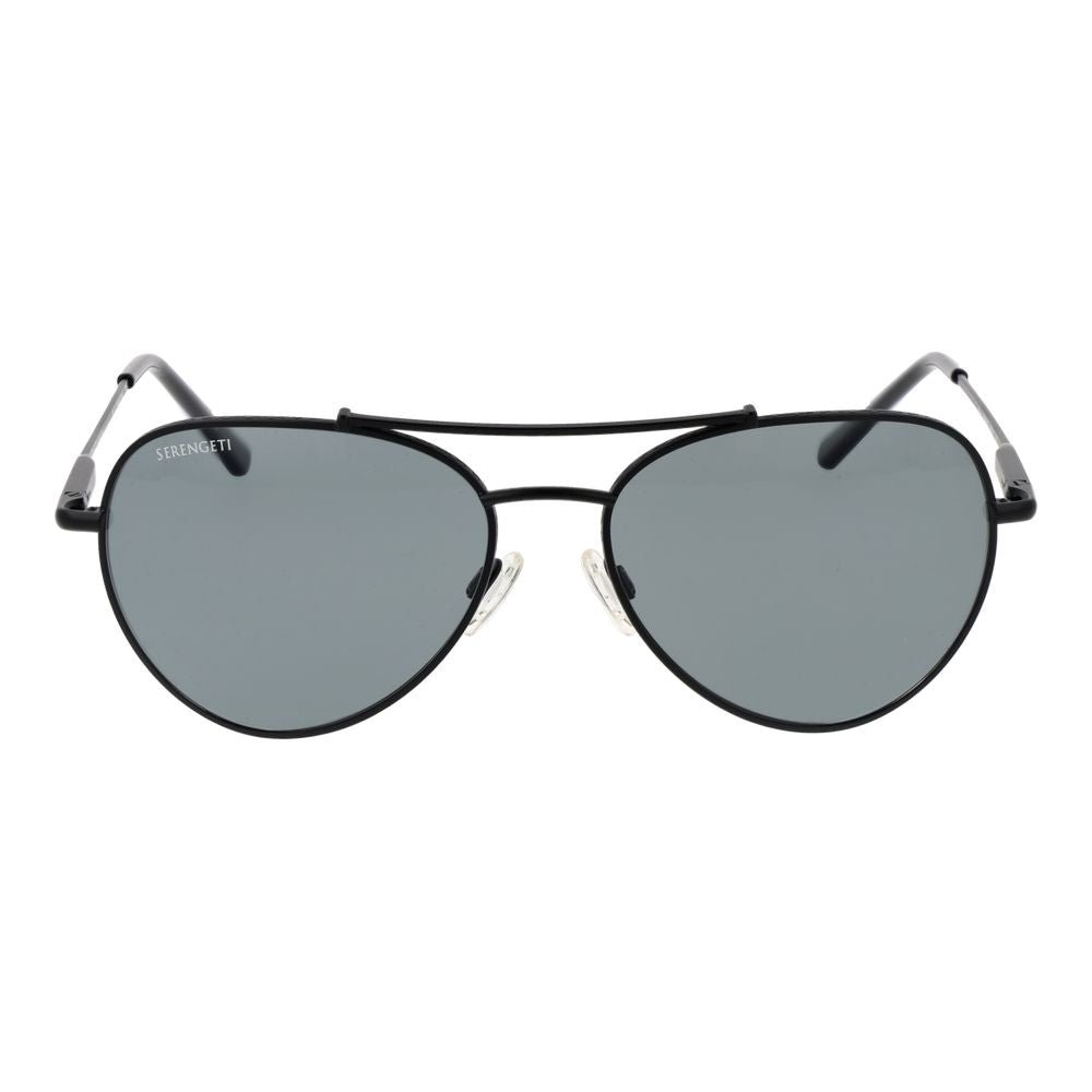 Serengeti Pete Unisex Polarised Sunglasses Black Metal BNWT