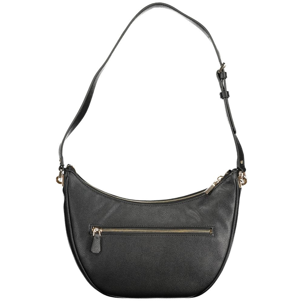 GUESS JEANS Handbag CALEBRA Nero PU Adjustable Strap
