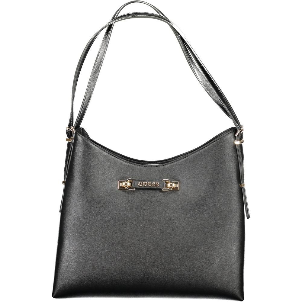 Guess Jeans Lefia Shoulder Handbag Black Polyurethane