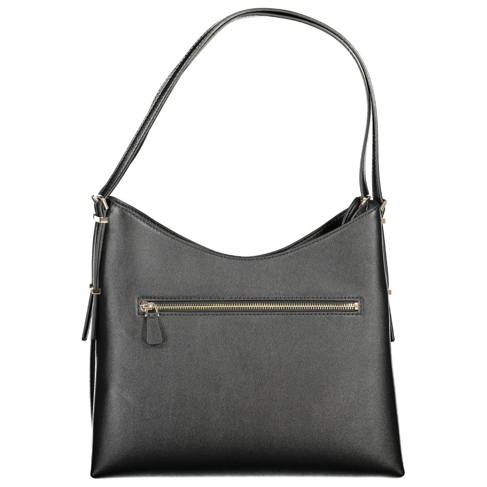 Guess Jeans Lefia Shoulder Handbag Black Polyurethane