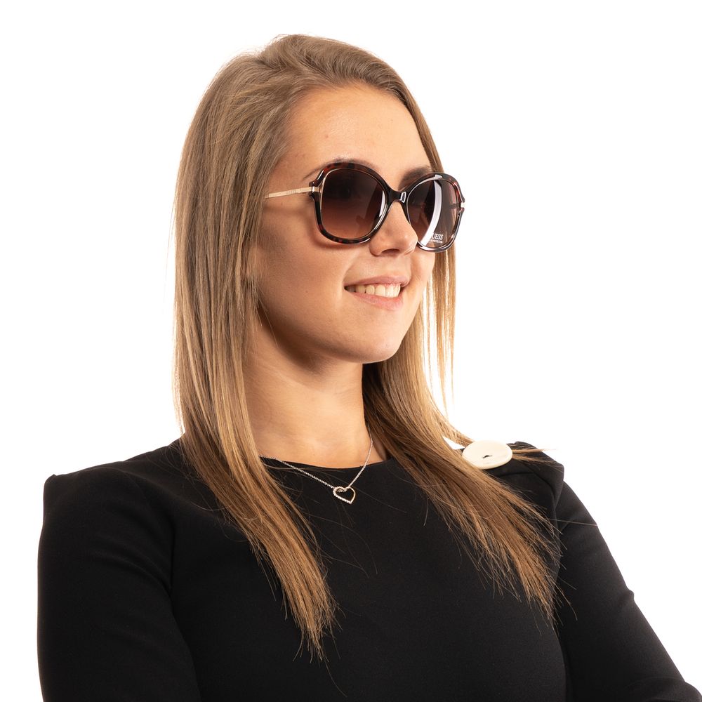 Guess GF0352 Brown Metal & Plastic Sunglasses
